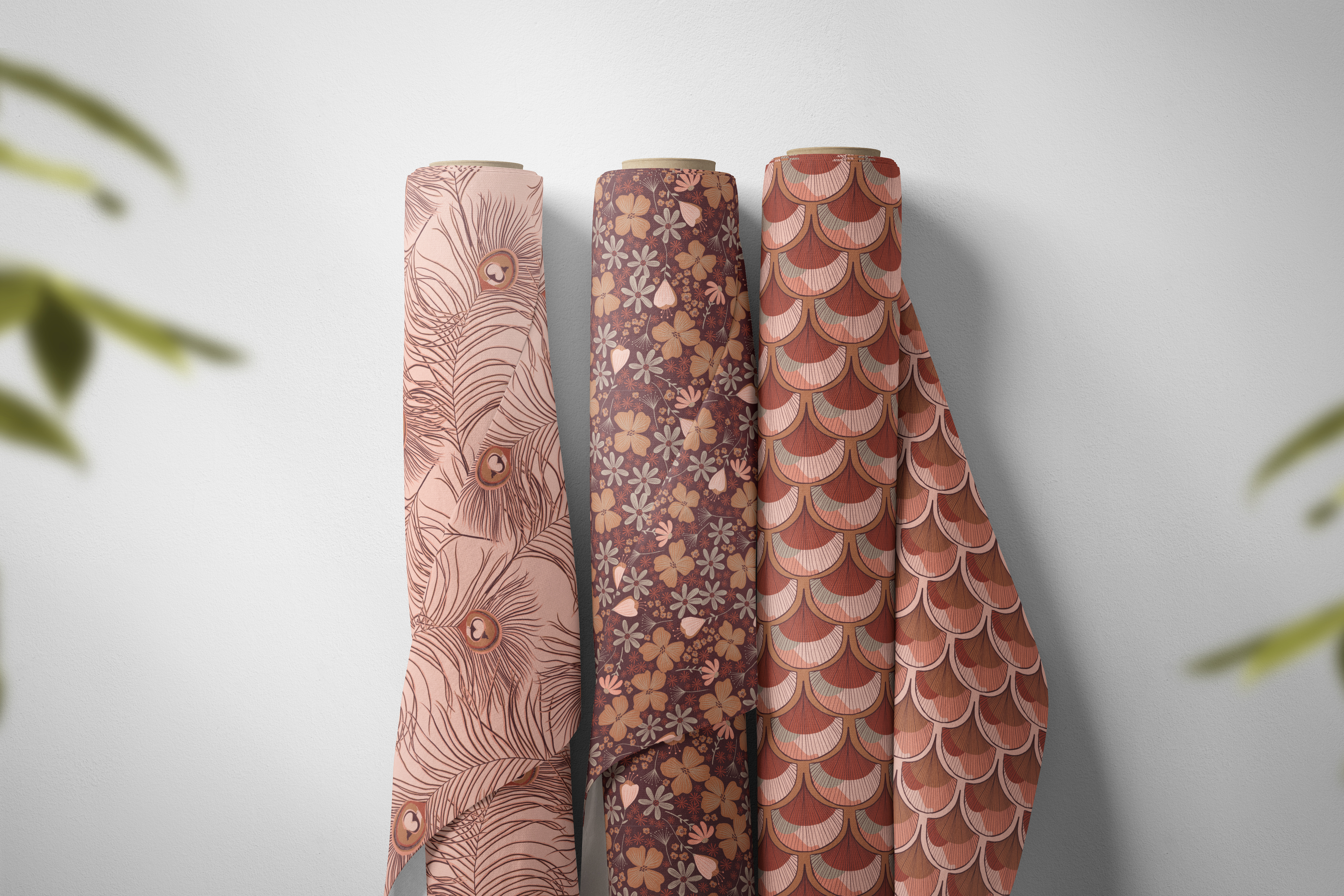 Peacock Collection – original repeat pattern by Hummingbird Design Prints